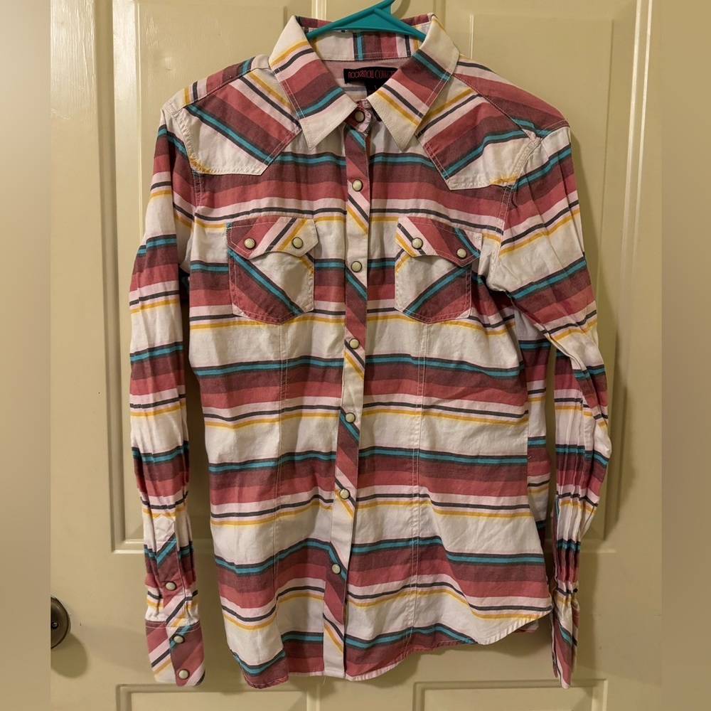Pearl snap Rock&Roll Cowgirl button up